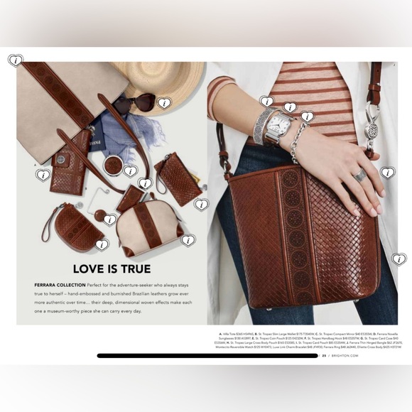 BRIGHTON 3pc Ferrara Bundle! Elliette Crossbody St Tropez Wallet Pouch Set - Picture 15 of 16